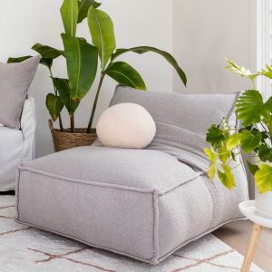 Dove Grey Bean Bag Situ