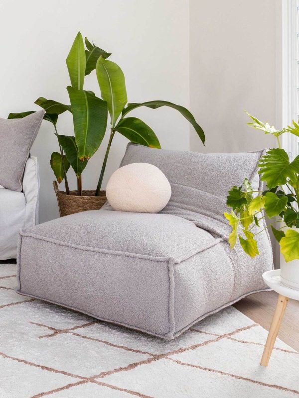 Dove Grey Bean Bag Situ